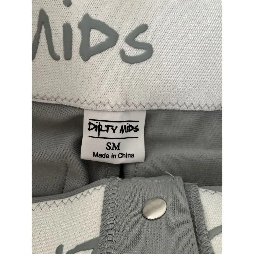 Dirty Mids Adult Baseball Pants Grey size small